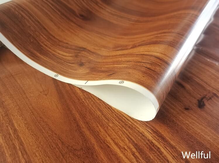لينة الخشب تصميم 1300mm PVC ديكور فيلم 0.07mm